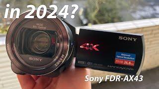 Sony FDR-AX43 4k Camcorder test video + sample footage + zoom 2024