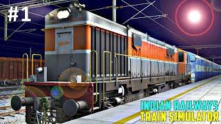 Night Passenger Train Journey in Train Simulator | Indian Railways - PC FHD GamePlay