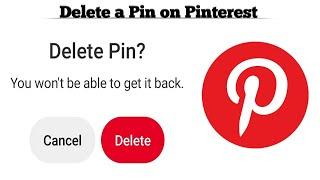 How to Save a Pin and Delete a Pin in Pinterest app | Techno Logic | 2021
