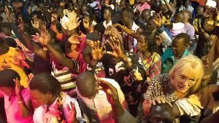 EVANGELIST JOHAN TOET  IN A MIRACLE CRUSADE IN UGANDA