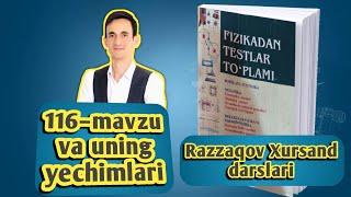 116–mavzu va uning yechimlari | Tebranishlar konturi | Uzoqov fizika to'plam yechimlari