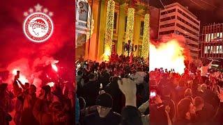 Crazy Scenes In Piraeus As Olympiacos Fans Celebrate Their 100th Anniversary