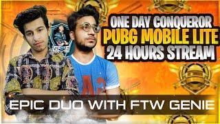 PUBG MOBILE LITE LIVE || 24 HOURS STREAM || CONQUEROR GAMEPLAY #pubglitelive #ftwgaming