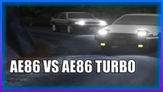 INITIAL D - AE86 VS AE86 TURBO [HIGH QUALITY]
