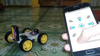 Membuat mainan Remot control dari android Esp8266 project || L298n motor driver Arduino