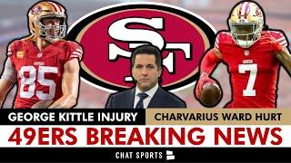 49ers Injury News: George Kittle OUT vs. Rams Per Adam Schefter? Charvarius Ward Misses Practice