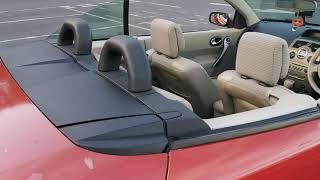 How to open the roof on a convertible car (Renault Megane)