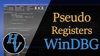 Pseudo registers within WinDBG. Use these registers to help script commands