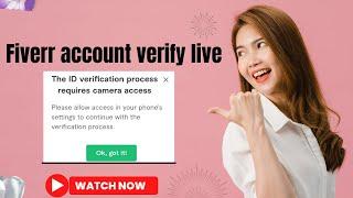 How to Fix Fiverr ID Verification Problem || Fiverr identity verify issue || Camera not working