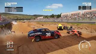 Wreckfest Crash Canyon main circuit custom event