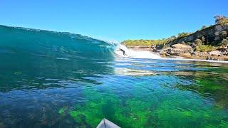 SURFING A DANGEROUS NEW WAVE! *SHALLOW REEF* (RAW POV)