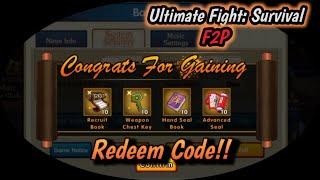 Redeem Code!! | Ultimate Fight Survival F2P