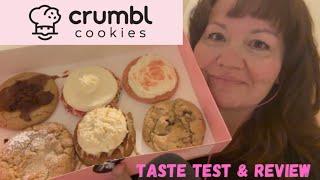 CRUMBL COOKIE Taste Test & Review (whispering, mukbang)