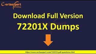 72201X PDF Dumps To Achieve Exam Success