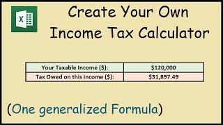 How to Create an Income Tax Calculator in Excel