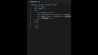 VS Code #Shorts: Quickly scaffold html