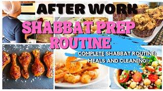 SHABBAT PREP ROUTINE | WORKING MOM SHABBAT MEAL PREP & CLEAN | REAL AFTER WORK ROUTINE  | frum it up