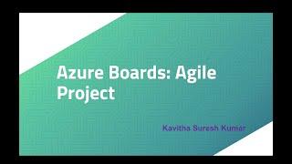 Azure Boards: Planning and tracking Agile Project