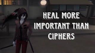 4 ciphers left, They focus healing | IDENTITY V