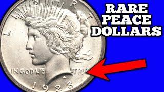 1928 Peace Dollar Coins Worth Money  - Silver Coin Values!