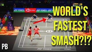 WORLD'S FASTEST SMASH?!?  | He/Ren (CHN) vs. Kang/Seo (KOR) [3] | R32 | ALL ENGLAND HIGHLIGHTS