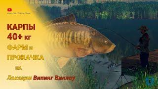 Fishing Planet - Карпы 40+ кг на Випинг Виллоу. Фарм, прокачка на Карпах. Прикорм на большого Карпа.