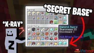 Raiding STACKED *HIDDEN* Nether Bases In LifeBoat SMP