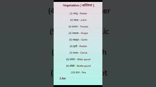 vegetables name| vegetables name with hindi meaning| #shorts #ytshorts #english