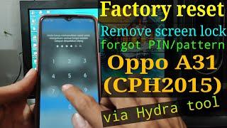 Factory reset Oppo A31 (CPH2015) via Hydra tool