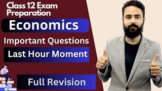 Class 12 Economics Exam preparation || Important Questions || Full Revision || Last Hour Moment\-NEB