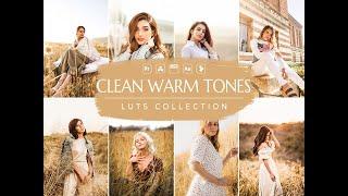 Clean Warm Tones Video LUT- Warm Tones LUT- Vn LUT- Influencer LUT- Video Preset- Warm LUT