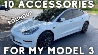 10 Accessories In 10 Min - Tesla Model 3 (Roundup)