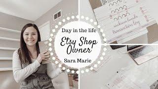 Day in the Life | Etsy Sticker Shop Owner | Sara Marie |