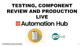 RPA Testing and Production deployment ? | How to use UiPath Automation Hub | E11 | Shrippad | Nisarg