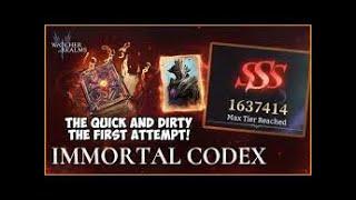 Immortal codex Conqueror Finally SSS run *watcher of realms guide*