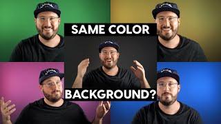 Best Studio Background for Youtube Videos  (One Backdrop, Unlimited Colors)