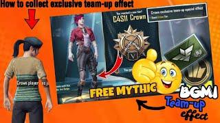 How to collect exclusive team-up effect in bgmi |