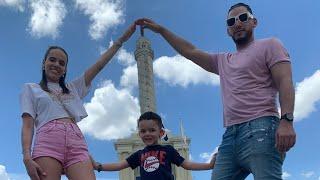 Zyan visiting the Monument to the Heroes of the Restoration with Mommy & Daddy!