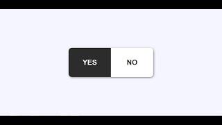 Yes or No Radio Button (HTML + CSS)