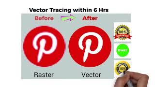 Turn your logo,image to vector - Best Vector Tracing service