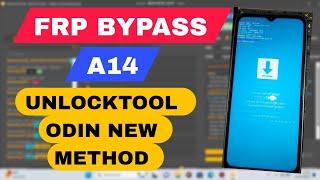 FRP BYPASS A14 WITH UNLOCKTOOL ODIN MODE NEW METHOD 2024