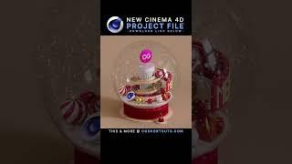 Cinema 4D Snowglobe  C4D + Redshift Project File