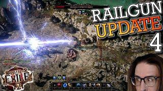 Railgun Clip Stacking Shockburst Mercenary Build Update 4! Tier 15 +2 Map Bosses | Path of Exile 2