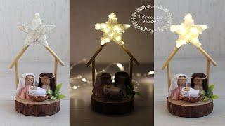 DIY CHRISTMAS nativity scene / РОЖДЕСТВЕНСКИЙ вертеп своими руками / творческое место