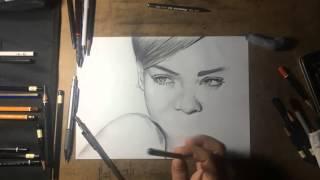 Rihanna (Charcoal Drawing) -  www.kapkaralamalar.com