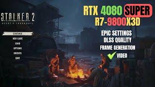 RTX 4080 Super | R7 9800X3D | 4K Epic Settings | DLSS Quality Frame Generation | Correction Video