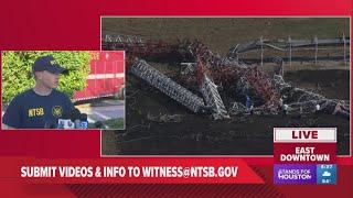 NTSB officials give update on investigation into deadly helicopter crash near downtown Houston