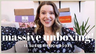 Unboxing and Reviewing 12 Popular Subscription Boxes! 2021 Edition!
