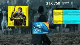 CORE 2 QUAD RUN CYBERPUNK 2077 WHAT HAPPEN? 2008 VS 2020 old cpu running cyber punk with gtx 750 ti?