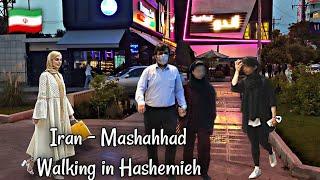 Iran - Mashahhad ,Walking tour in Mashhad Hashemieh streets, a relaxing night 